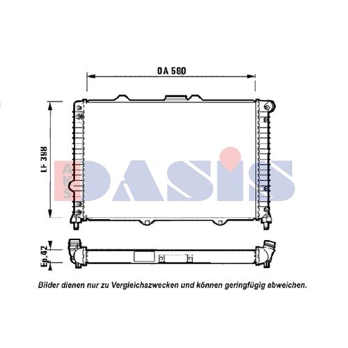 Kühler, Motorkühlung AKS DASIS  011050N für ALFA ROMEO 156 (932_)  156 …