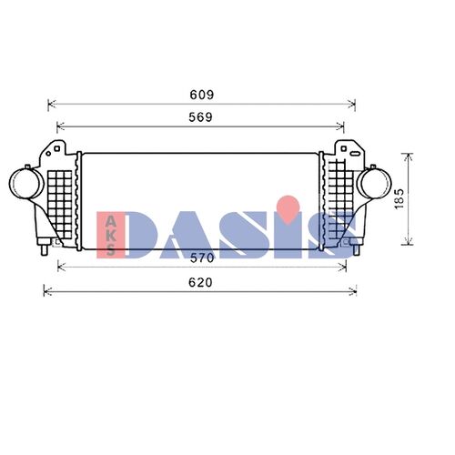 Ladeluftkühler AKS DASIS  017004N für ALFA ROMEO 4C (960_…