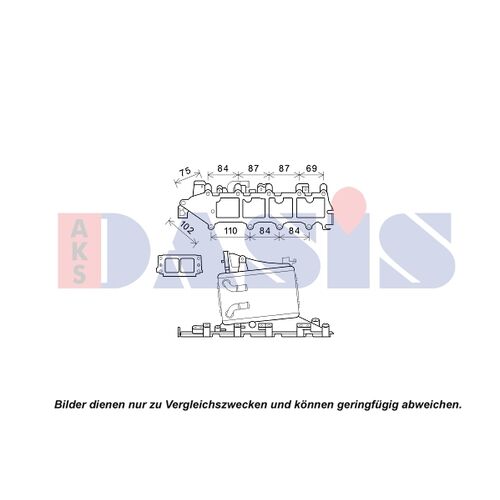 Ladeluftkühler AKS DASIS  047033N für VW GOLF VII (5G1, BQ1, BE1, BE2…