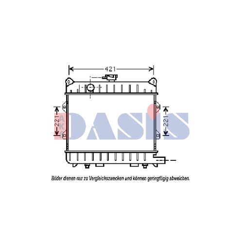 Kühler, Motorkühlung AKS DASIS  051370N