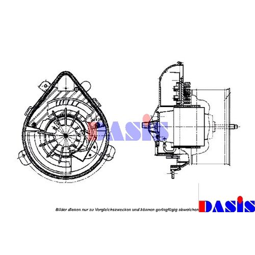 Innenraumgebläse AKS DASIS  068003N für FIAT SCUDO Combinato (220_)  SCUDO …