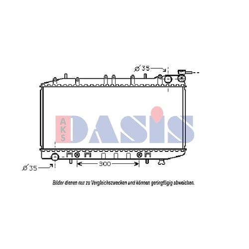Kühler, Motorkühlung AKS DASIS  070003N für NISSAN ALMERA I Hatchback (N15)  …