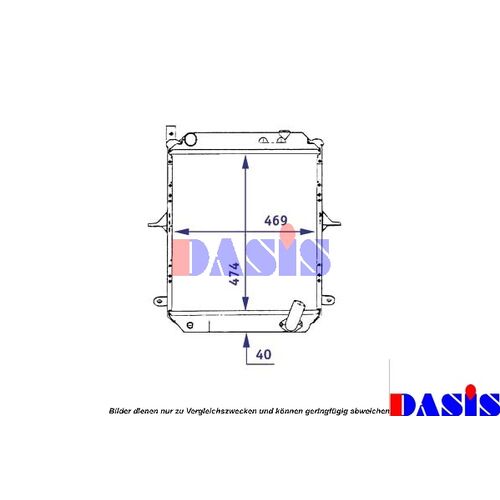 Kühler, Motorkühlung AKS DASIS  070024N