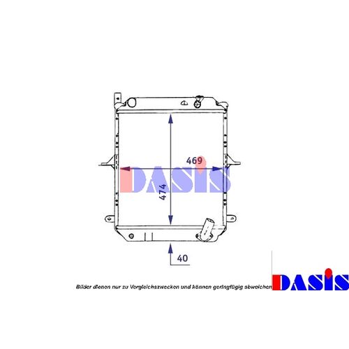 Kühler, Motorkühlung AKS DASIS  070029N