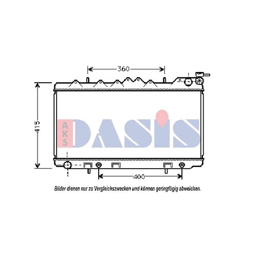 Kühler, Motorkühlung AKS DASIS  070033N für NISSAN PRIMERA Hatchback (P10)  …