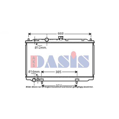 Kühler, Motorkühlung AKS DASIS  070071N für NISSAN PRIMERA Hatchback (P12)  …