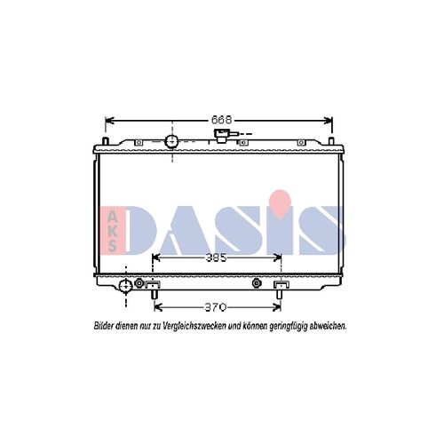 Kühler, Motorkühlung AKS DASIS  070087N für NISSAN PRIMERA Hatchback (P12)  …