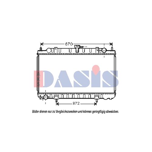 Kühler, Motorkühlung AKS DASIS  070093N für NISSAN ALMERA II Hatchback (N16)  …