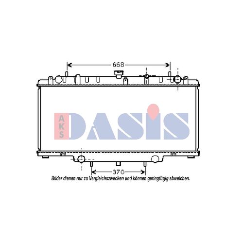 Kühler, Motorkühlung AKS DASIS  070116N für NISSAN PATROL GR V Wagon (Y61…