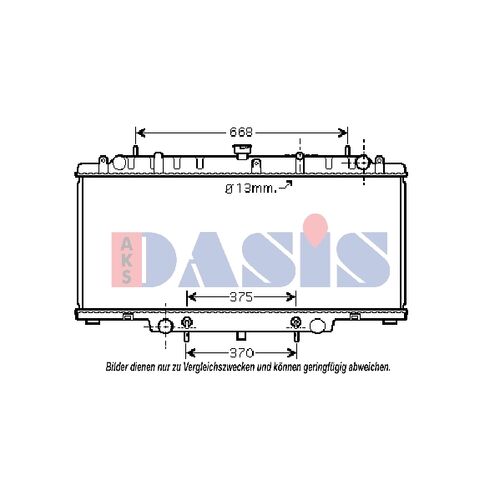 Kühler, Motorkühlung AKS DASIS  070132N für NISSAN PATROL GR V Wagon (Y61…