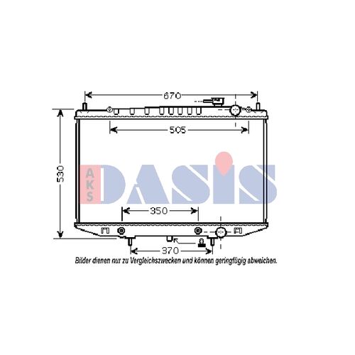 Kühler, Motorkühlung AKS DASIS  070147N für NISSAN PICK UP (D22…