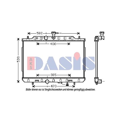 Kühler, Motorkühlung AKS DASIS  070148N für NISSAN X-TRAIL (T31…
