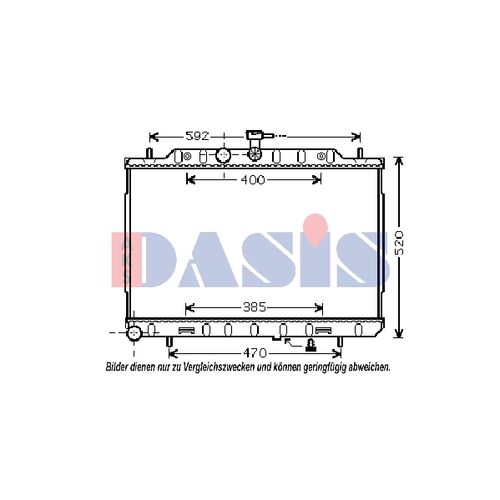 Kühler, Motorkühlung AKS DASIS  070152N für NISSAN X-TRAIL (T31…