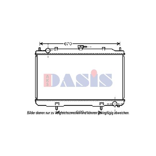 Kühler, Motorkühlung AKS DASIS  070154N für NISSAN MAXIMA / MAXIMA QX V (A33…