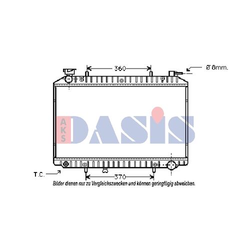 Kühler, Motorkühlung AKS DASIS  070280N für NISSAN SERENA (C23)  VANETTE CARGO …