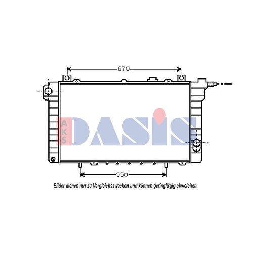 Kühler, Motorkühlung AKS DASIS  070480N für NISSAN PATROL III/2 Station Wagon (…
