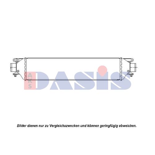 Intercooler, charger -- AKS DASIS, FIAT, LINEA (323_), Length [mm]: 580...