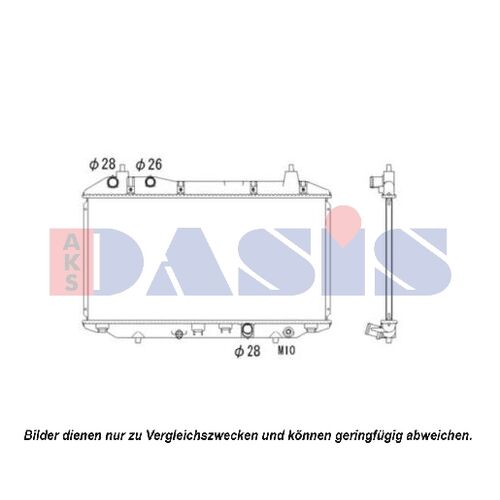 Kühler, Motorkühlung AKS DASIS 100058N für HONDA CIVIC VIII Hatchback (FN, FK…