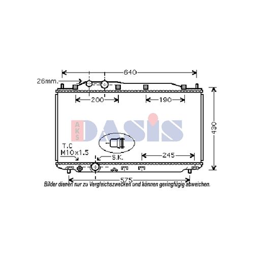 Kühler, Motorkühlung AKS DASIS 100068N für HONDA CIVIC VIII Hatchback (FN, FK…