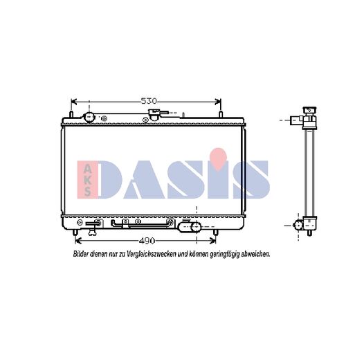 Kühler, Motorkühlung AKS DASIS 110026N für MAZDA 323 F IV (BG…