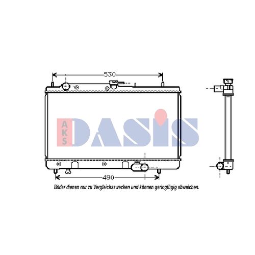 Kühler, Motorkühlung AKS DASIS 110970N für MAZDA 323 F IV (BG…