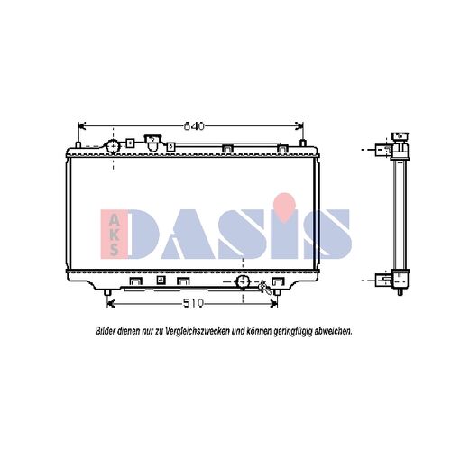 Radiator, engine cooling -- AKS DASIS, MAZDA, 323 F V (BA), S, C, P,...