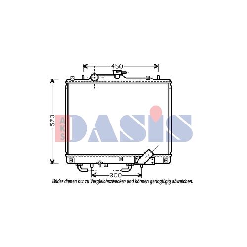 Kühler, Motorkühlung AKS DASIS 140012N für MITSUBISHI PAJERO SPORT I (K7_, K9_…