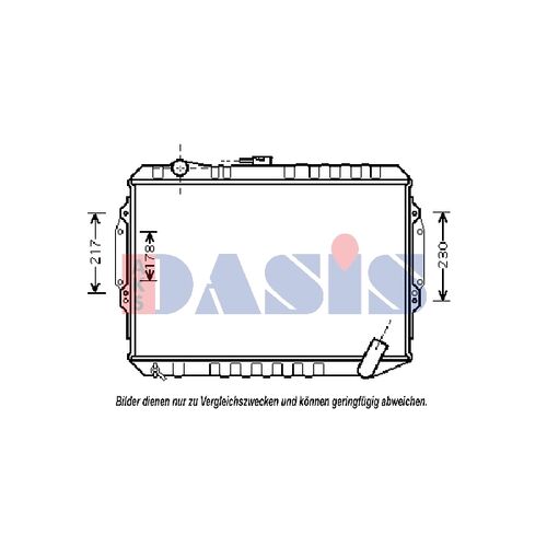 Kühler, Motorkühlung AKS DASIS 140025N für MITSUBISHI PAJERO II (V3_W, V2_W, …