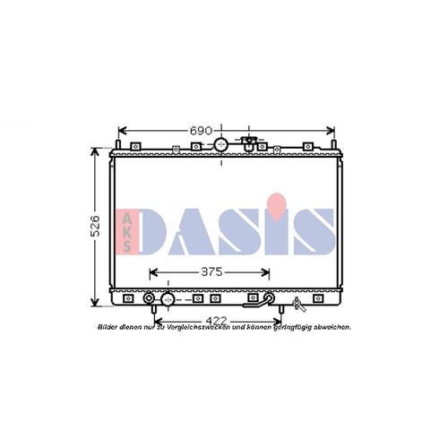 Radiator, engine cooling -- AKS DASIS, MITSUBISHI, SPACE WAGON (N9_W,...