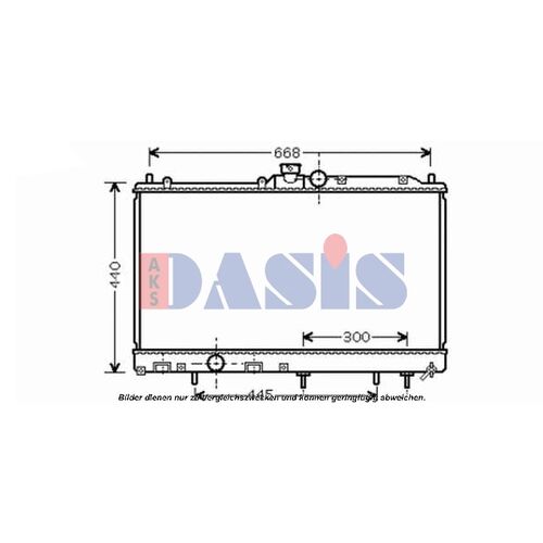 Kühler, Motorkühlung AKS DASIS 140084N für MITSUBISHI LANCER VII (CS_A, CT_A…