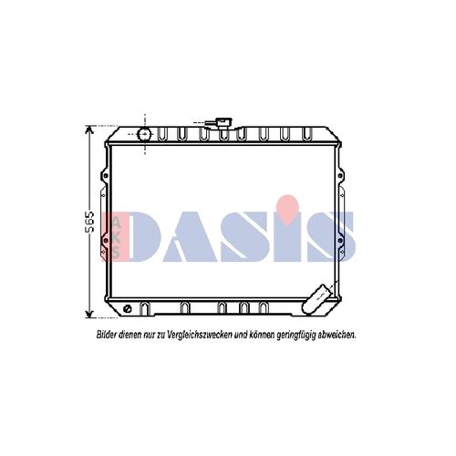 Kühler, Motorkühlung AKS DASIS 140086N für MITSUBISHI PAJERO II Canvas Top (V2_W…