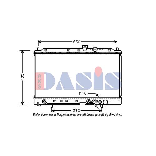 Kühler, Motorkühlung AKS DASIS 140110N für MITSUBISHI COLT IV (CA_A) LANCER IV …