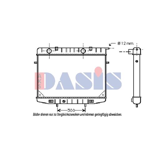 Kühler, Motorkühlung AKS DASIS 150720N für OPEL FRONTERA A (U92…