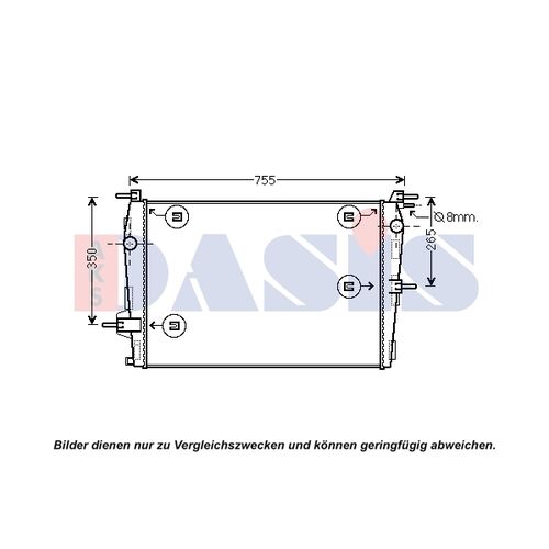 Kühler, Motorkühlung AKS DASIS 180102N für RENAULT FLUENCE (L3_…