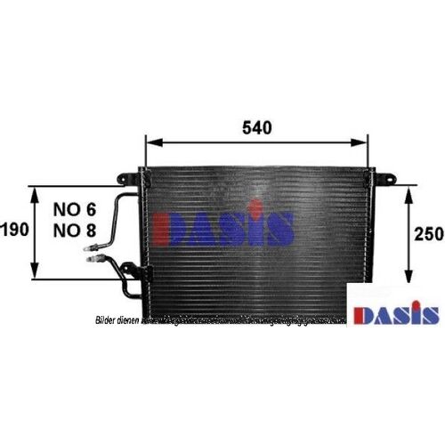 Kondensator, Klimaanlage AKS DASIS 182260N für RENAULT ESPACE III (JE0_) LAGUNA …
