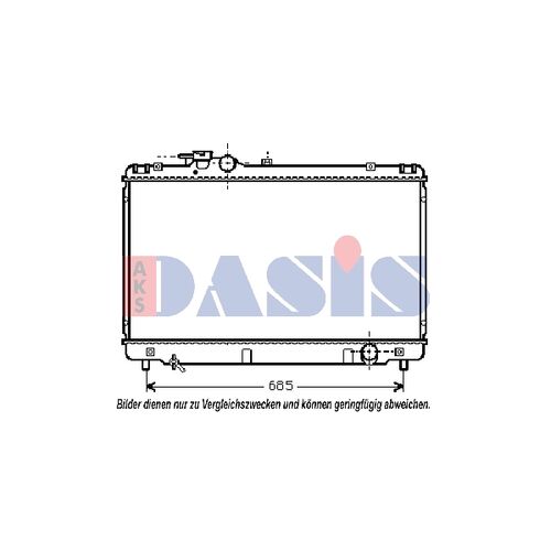 Kühler, Motorkühlung AKS DASIS 210135N für TOYOTA SUPRA (_A8_…