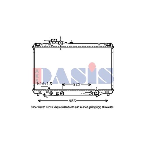 Kühler, Motorkühlung AKS DASIS 210136N für TOYOTA SUPRA (_A8_…