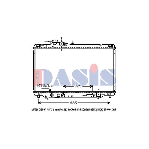 Kühler, Motorkühlung AKS DASIS 210137N für TOYOTA SUPRA (_A8_…
