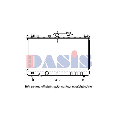 Kühler, Motorkühlung AKS DASIS 210230N für TOYOTA COROLLA (_E9_) COROLLA Compact…