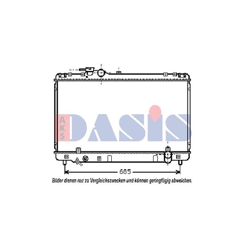 Kühler, Motorkühlung AKS DASIS 213910N für TOYOTA SUPRA (_A8_…