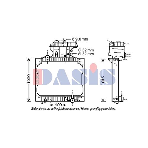 Kühler, Motorkühlung AKS DASIS 260015N