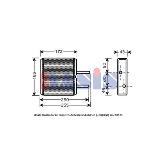Heat Exchanger, interior heating -- AKS DASIS, SUZUKI, SWIFT III (MZ,...