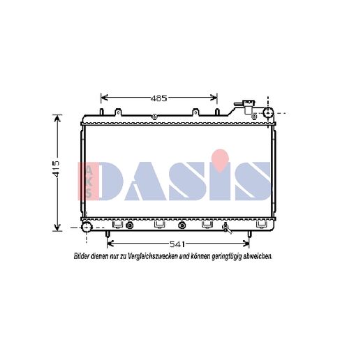 Radiator, engine cooling -- AKS DASIS, SUBARU, IMPREZA Estate (GF), ...