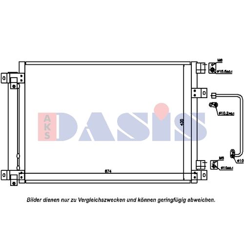 Kondensator, Klimaanlage AKS DASIS 352009N für SUBARU TRIBECA (B9…