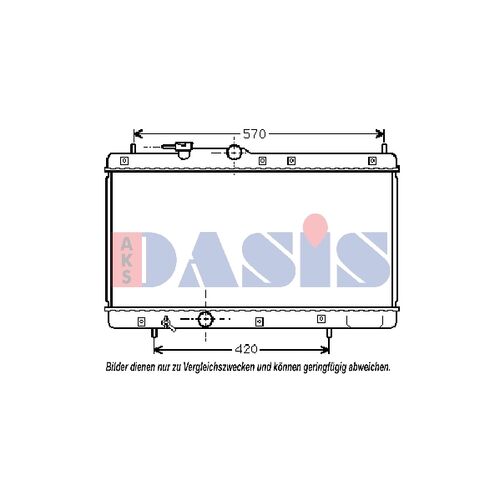 Kühler, Motorkühlung AKS DASIS 360280N für DAIHATSU APPLAUSE II Schrägheck (A101…