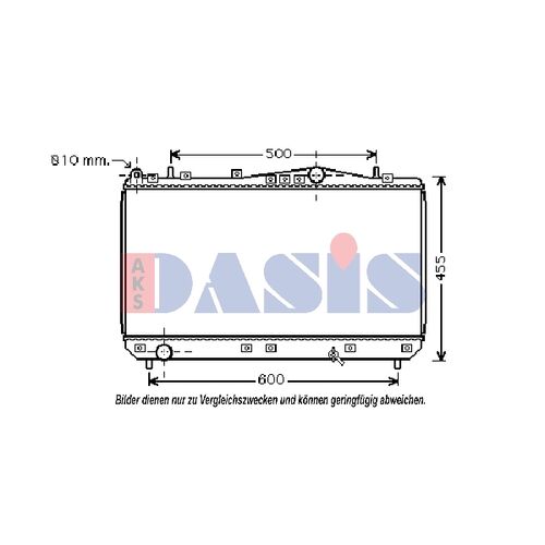 Kühler, Motorkühlung AKS DASIS 510019N für CHEVROLET REZZO Großraumlimousine (…