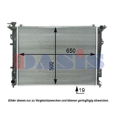 Kühler, Motorkühlung AKS DASIS 510098N für HYUNDAI SONATA V (NF) KIA MAGENTIS (…