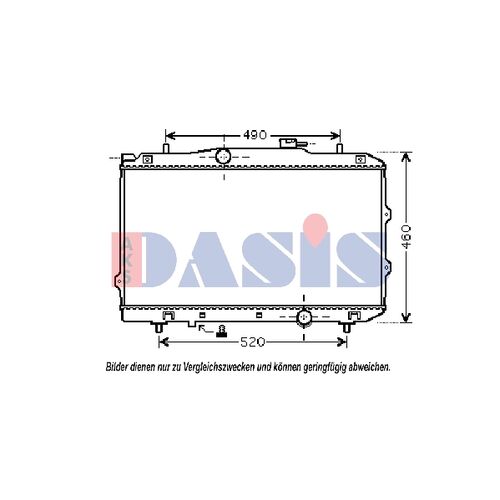 Kühler, Motorkühlung AKS DASIS 510106N für KIA CERATO Stufenheck (LD…