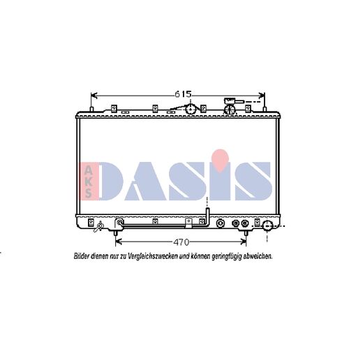 Kühler, Motorkühlung AKS DASIS 560150N für HYUNDAI SONATA III (Y-3…
