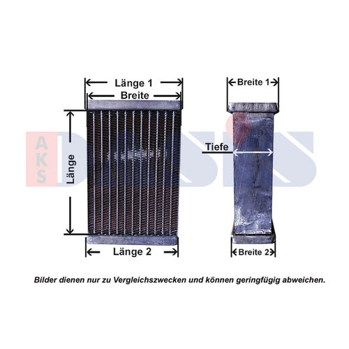 Core, radiator -- AKS DASIS, Manufacturer Restriction: COG/MULTICAR...